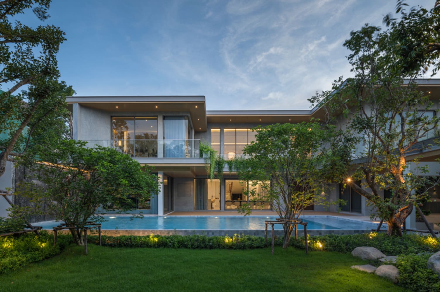 Modern residence designed and built by Likhit Group